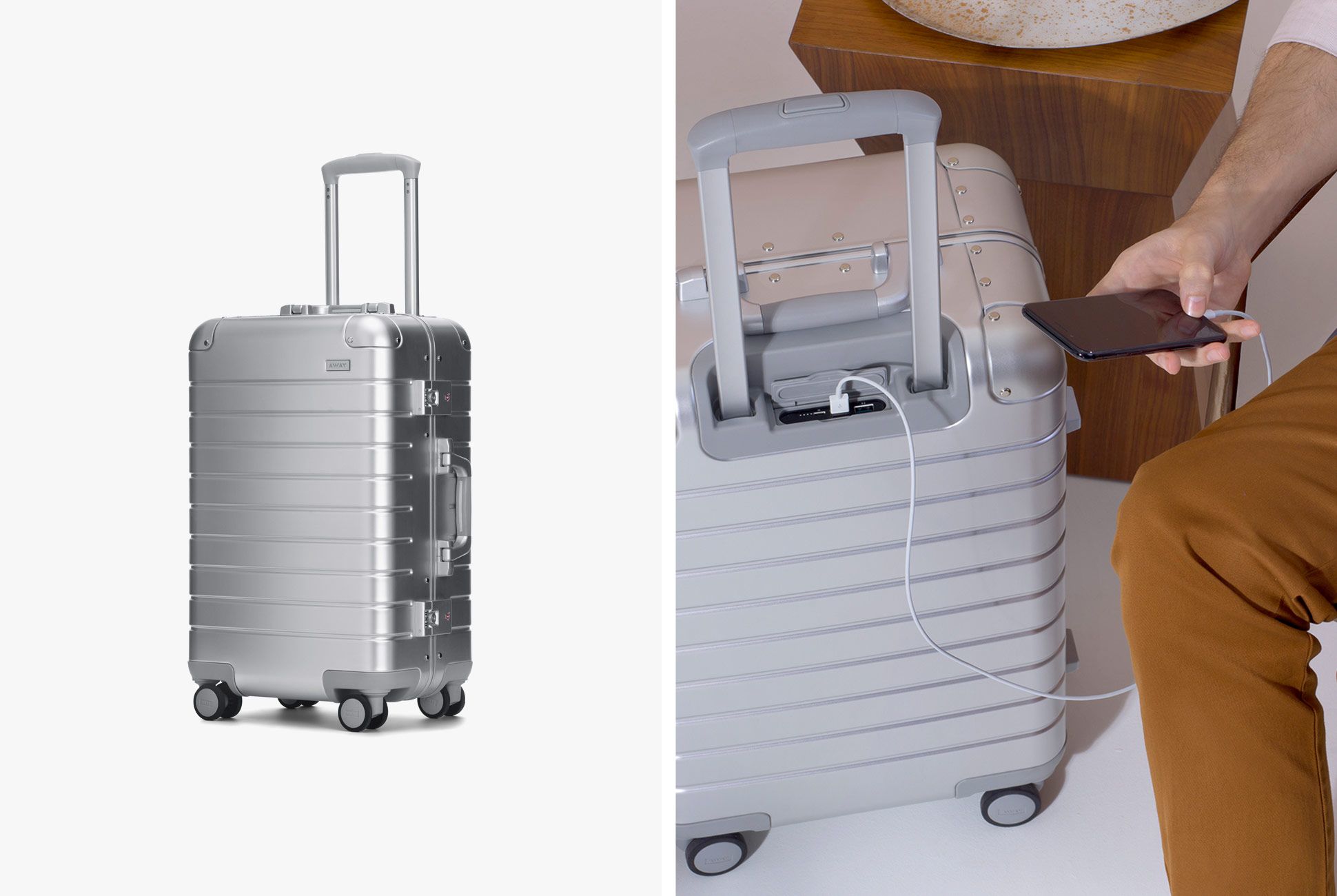 Away's New Aluminum Luggage Is Half the 