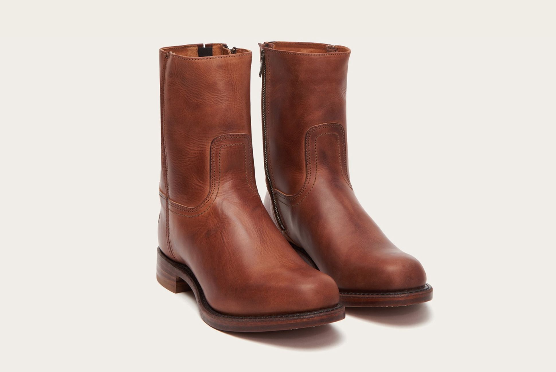 frye zip up boots