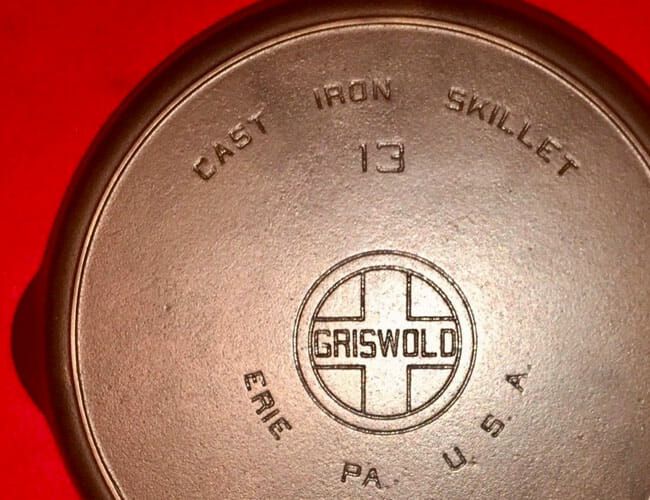 Griswold No 9 Griddle With Large Logo /609 Cast Iron Cookware/stove Top  Cookware/ Made in the USA 