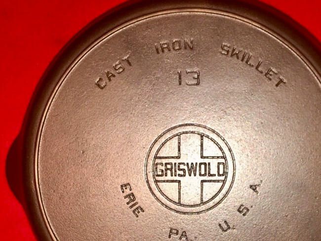 Large Griswold No.20 Cast Iron Skillet