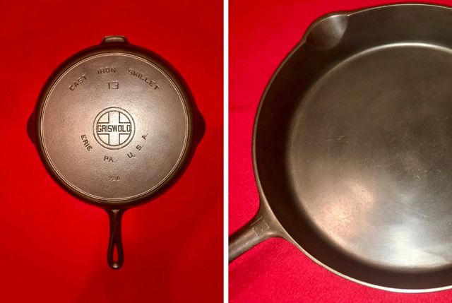 Griswold No 9 Griddle With Large Logo /609 Cast Iron Cookware