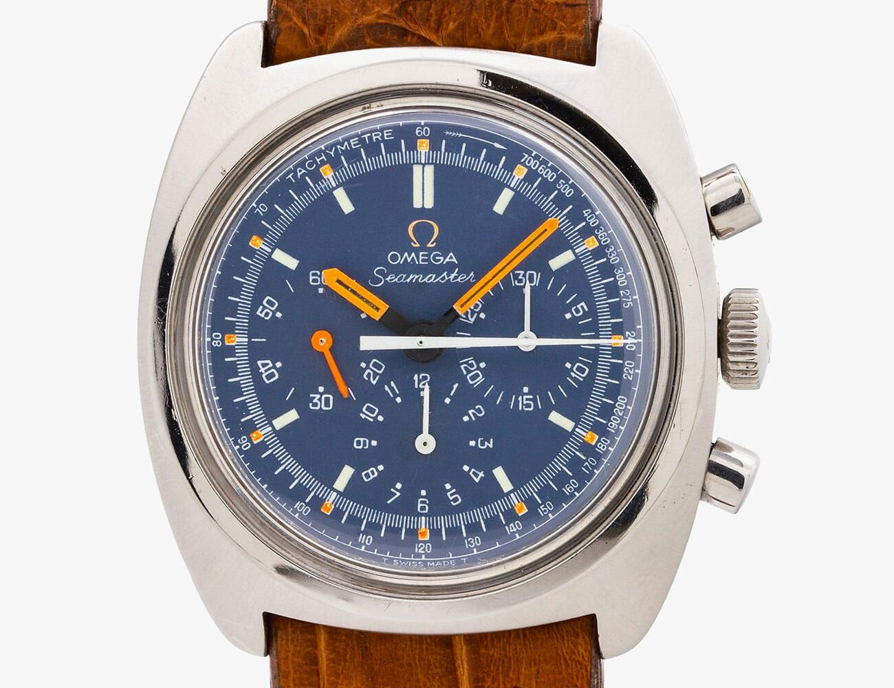 blue dial chronograph