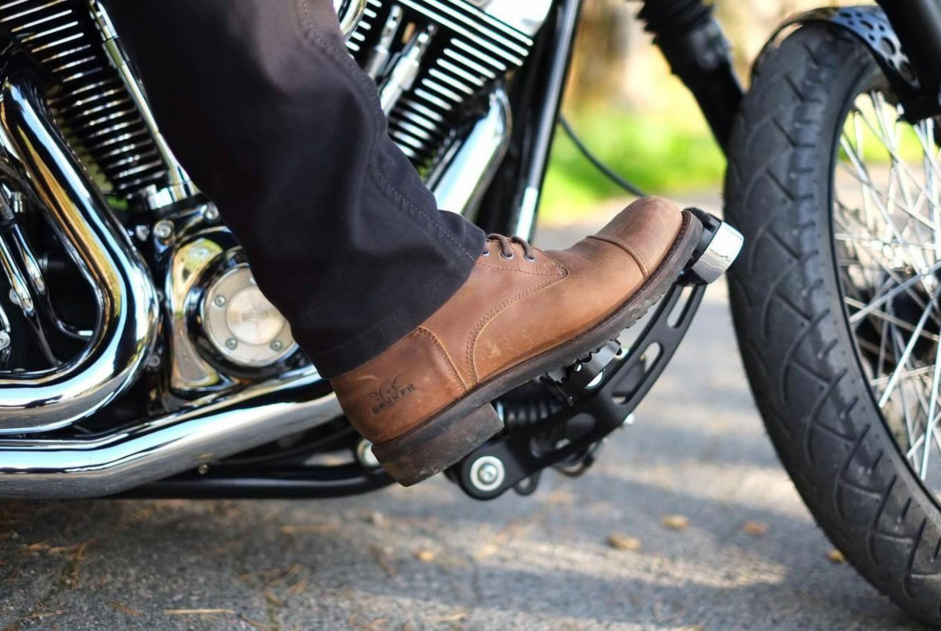 fashionable motorcycle boots