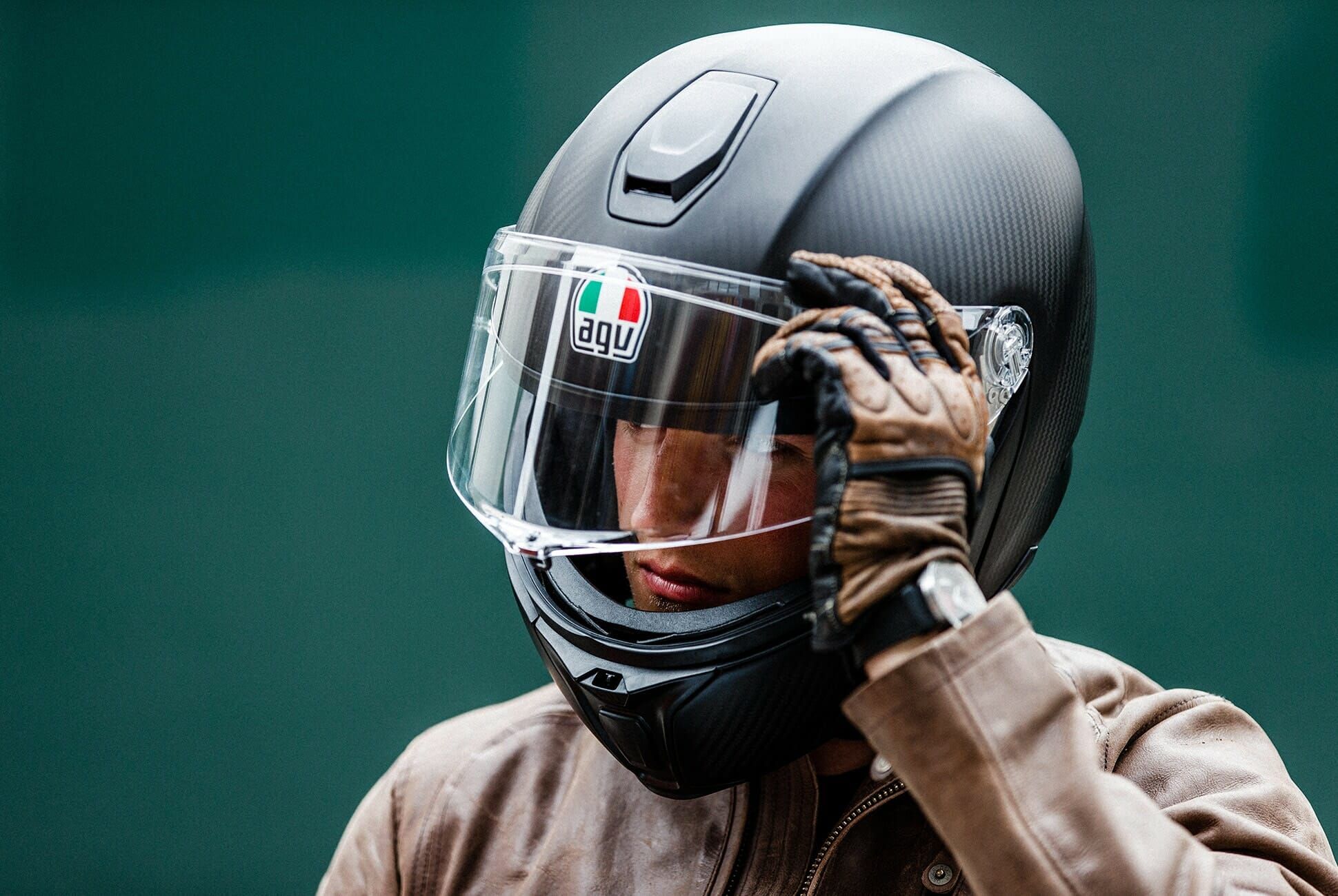 agv sport modular carbon helmet