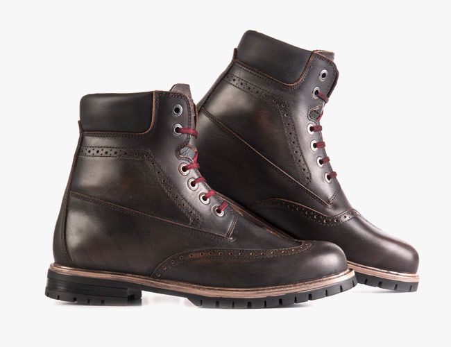 wingtip motorcycle boots