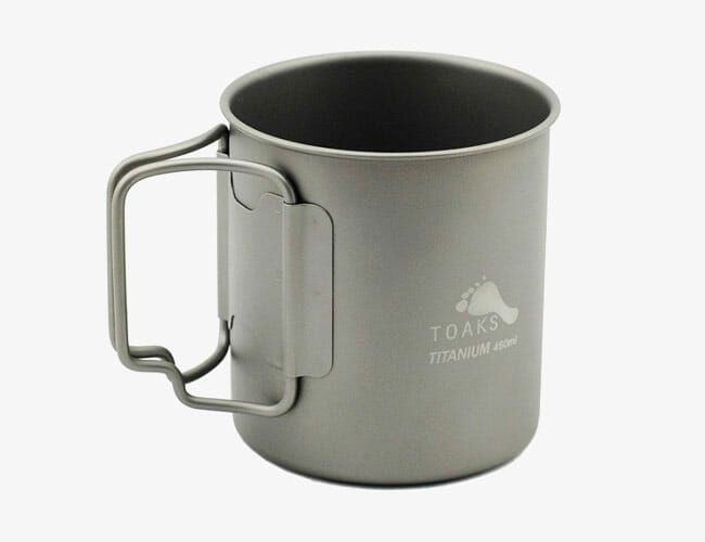 Fox Outdoor Mug Stainless Steel Hinged Handles 450 Ml Coffee Cup Camping for sale online 