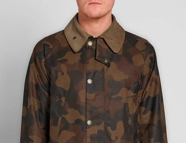 barbour camouflage jacket