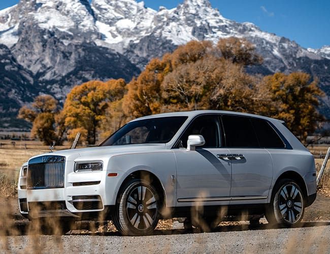 Mountain climbing in a Rolls-Royce SUV