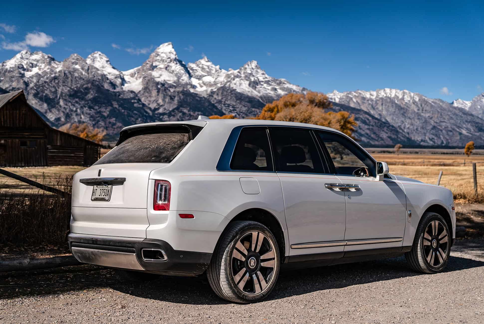 Mountain climbing in a Rolls-Royce SUV