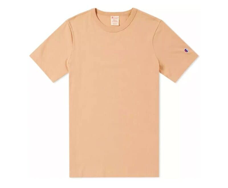 beige champion shirt