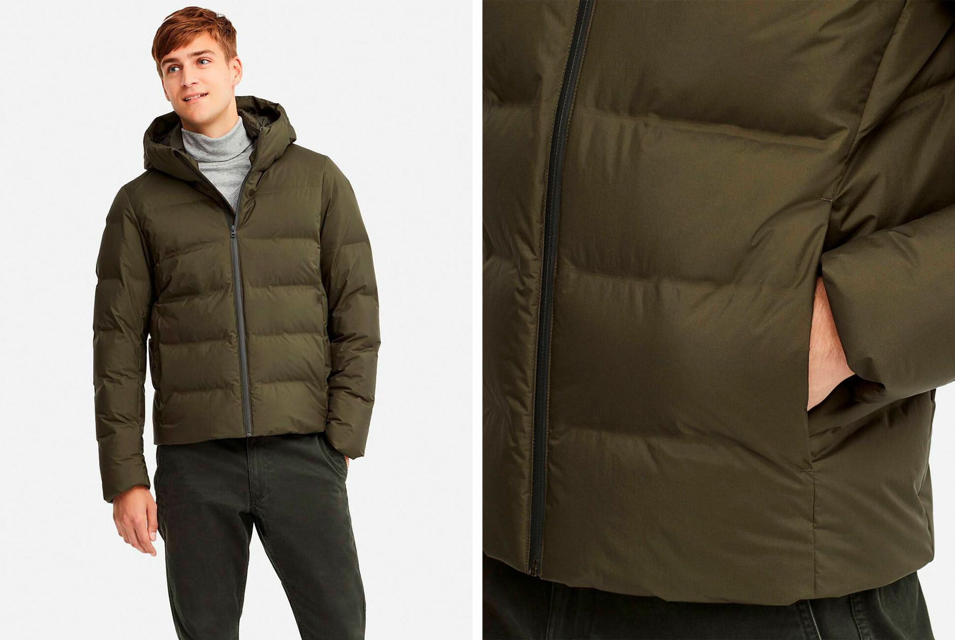 uniqlo seamless down hooded parka