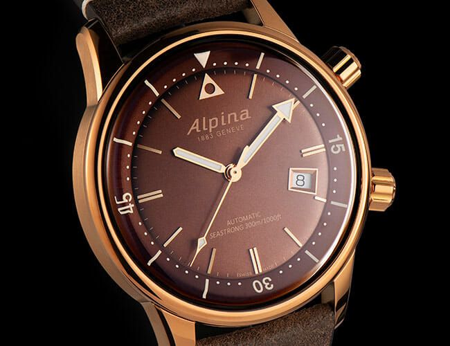 alpina bronze watch