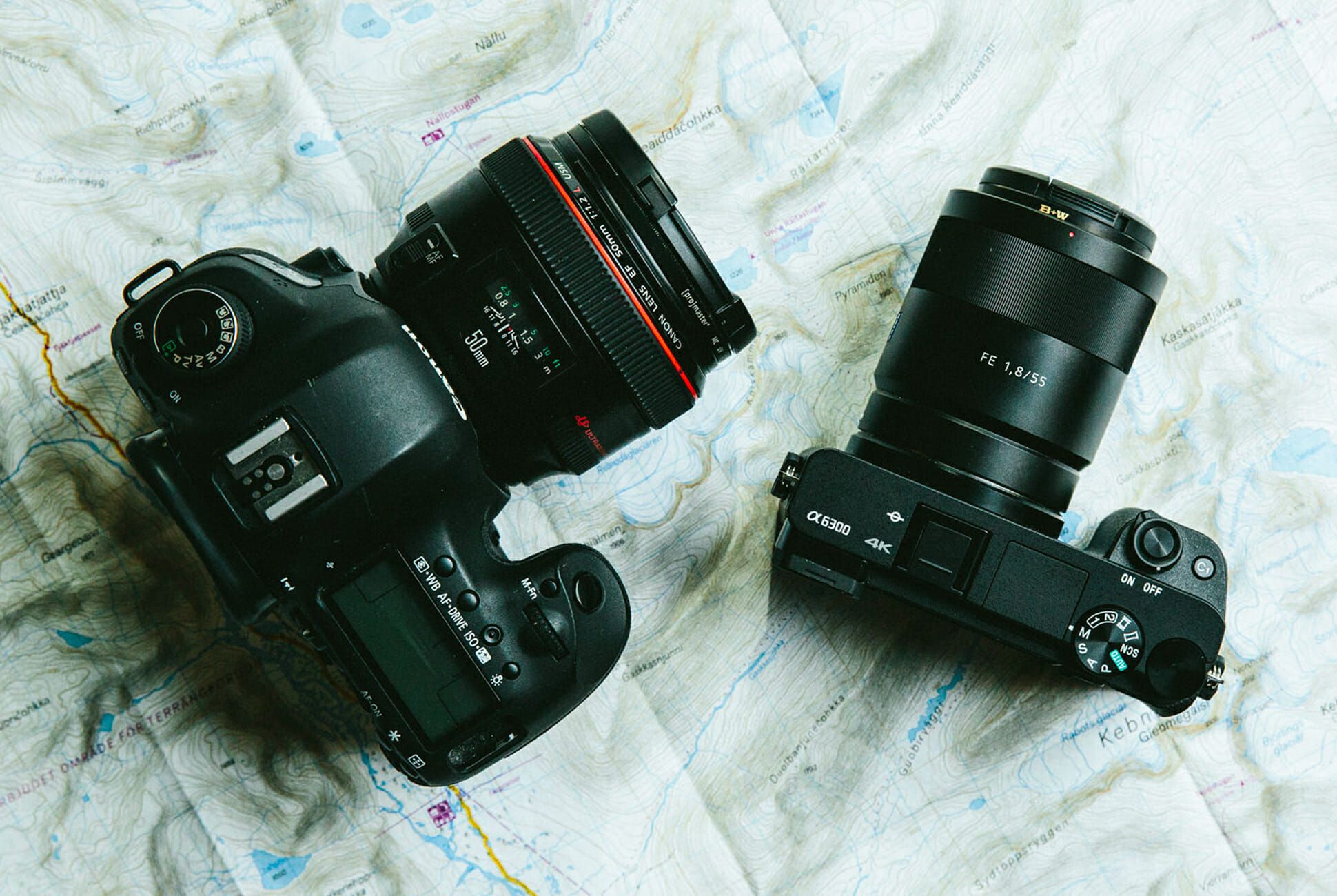 digital dslr or mirrorless camera