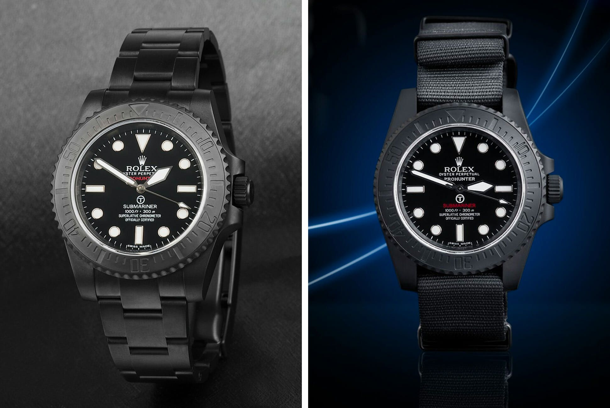 Blacked Out Rolex Military Submariner 