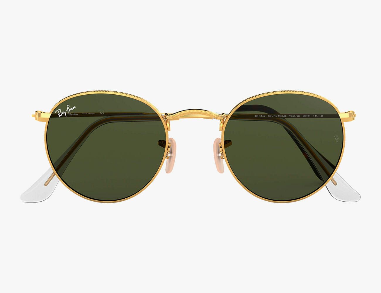 ray ban round metal on face