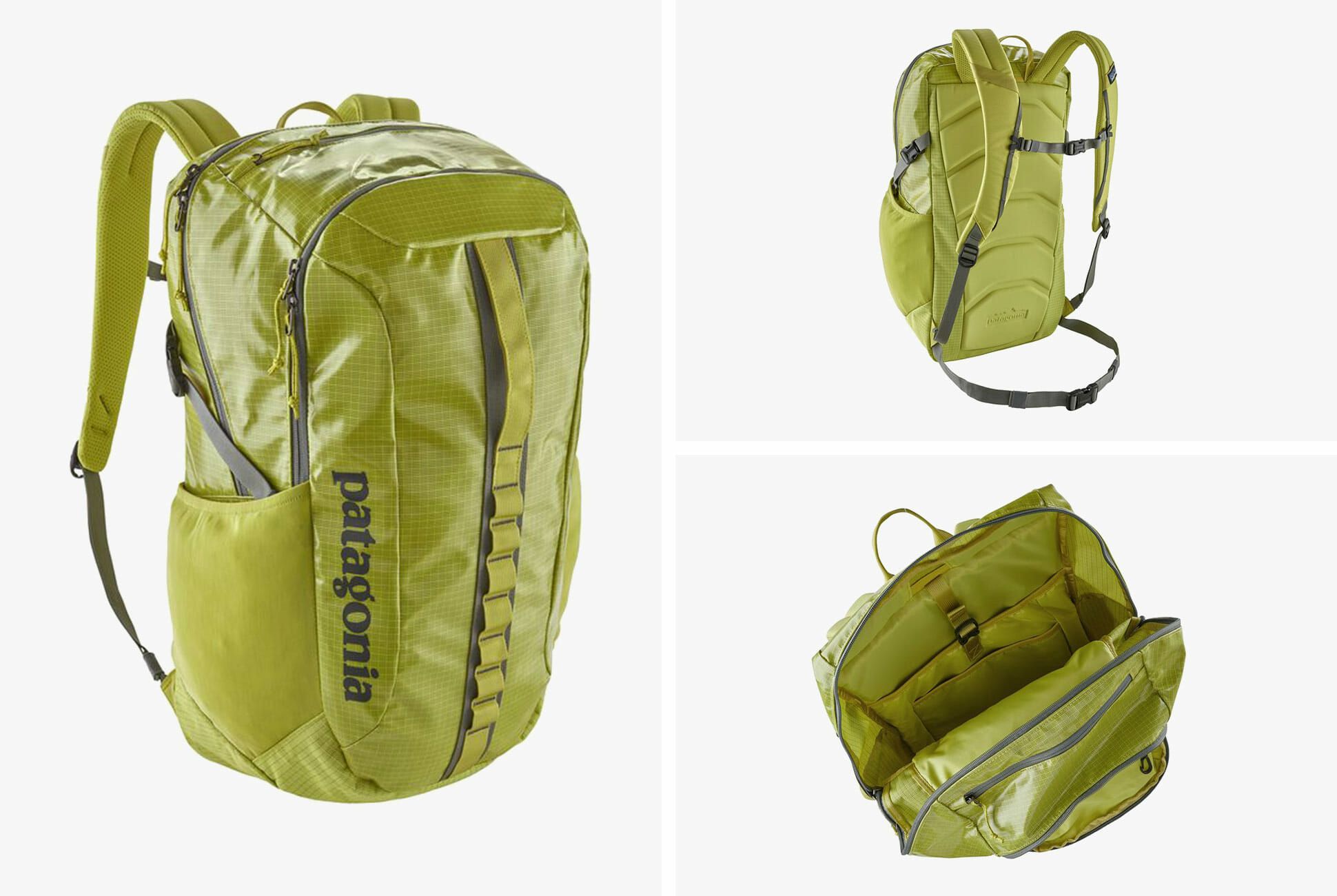 yellow patagonia backpack