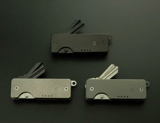 Quiet Carry The Shorty titanium key organizer has an integrated