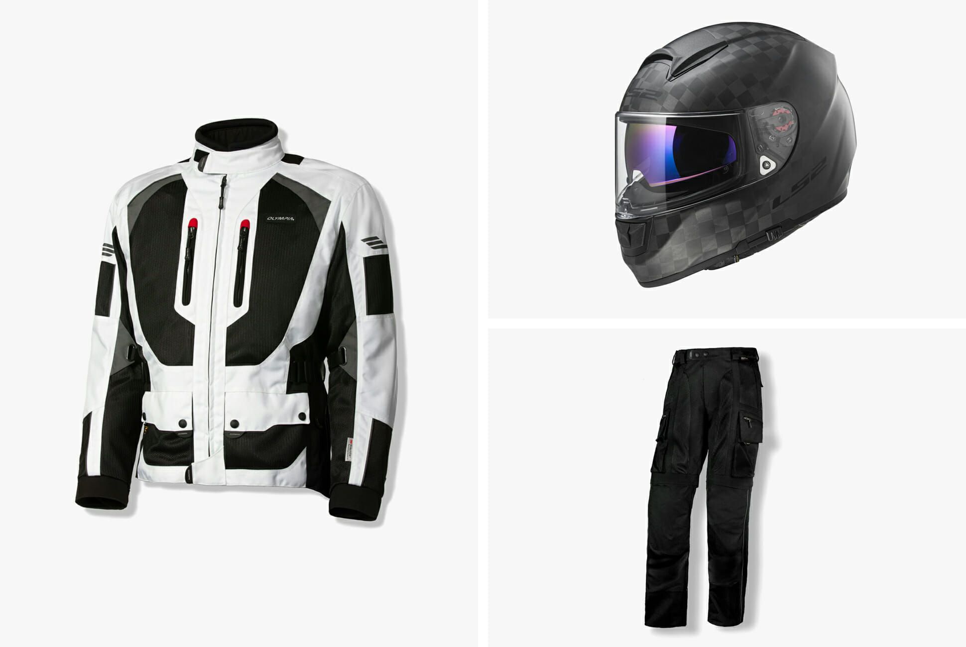 matching motorcycle helmet and jacket