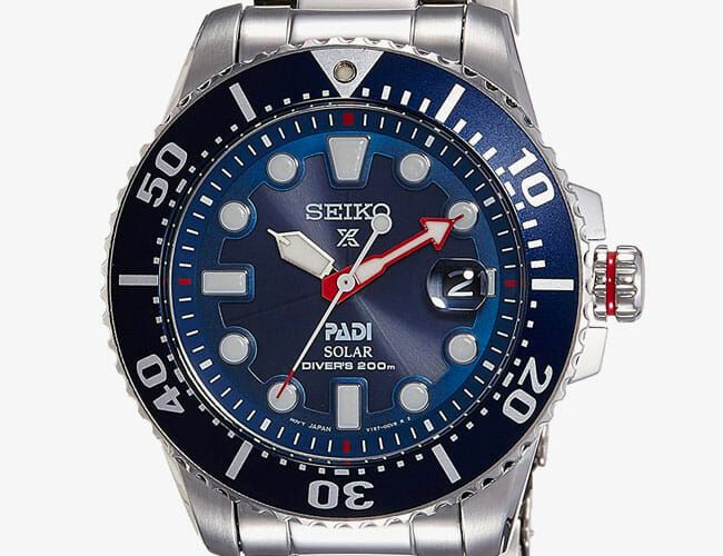 Take 38% Off This Solar-Powered Seiko Dive Watch
