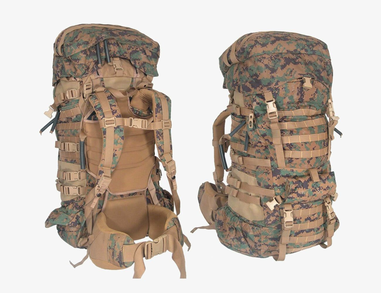 military backpack with frame