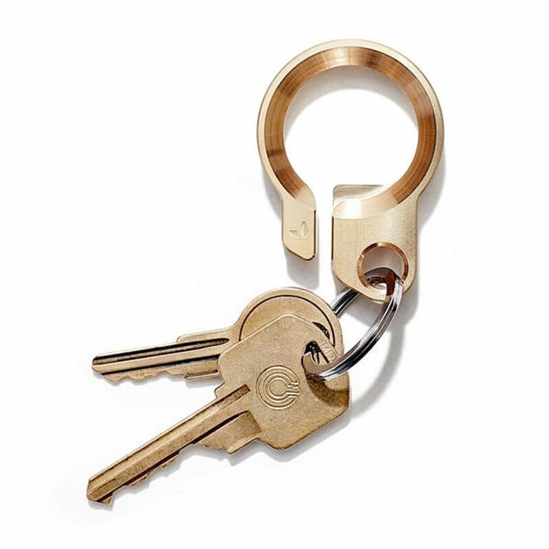 EDC Brass Cross Keychain Carabiner Key Ring 