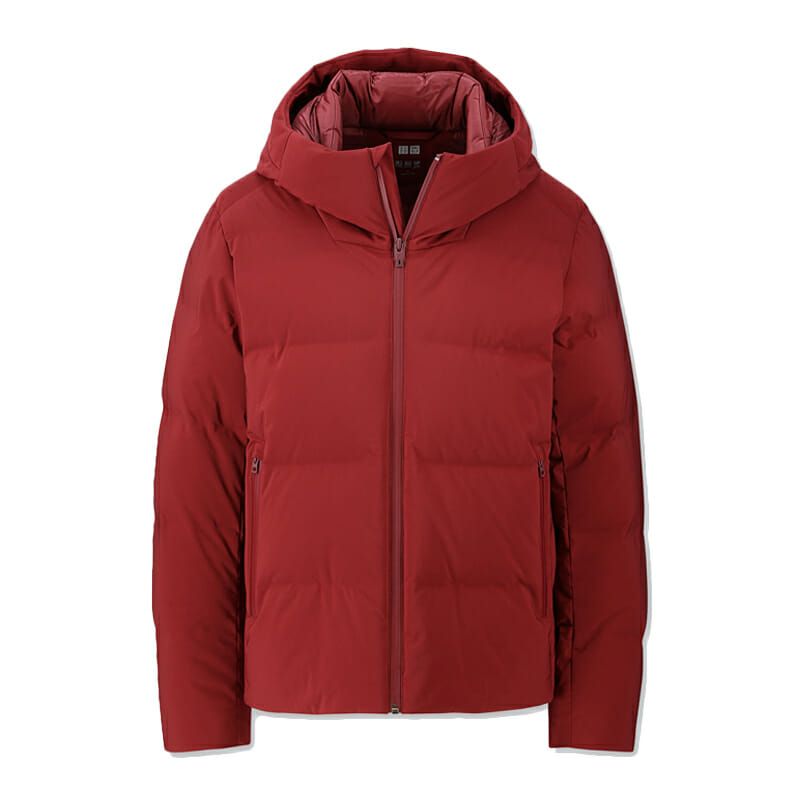 uniqlo red down jacket