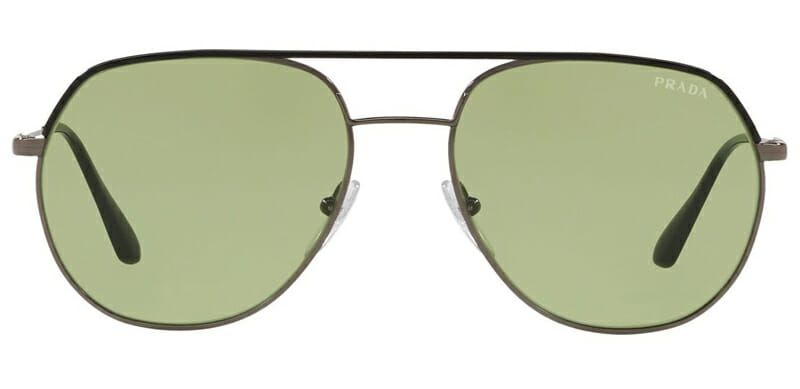 prada phantos 56mm aviator sunglasses