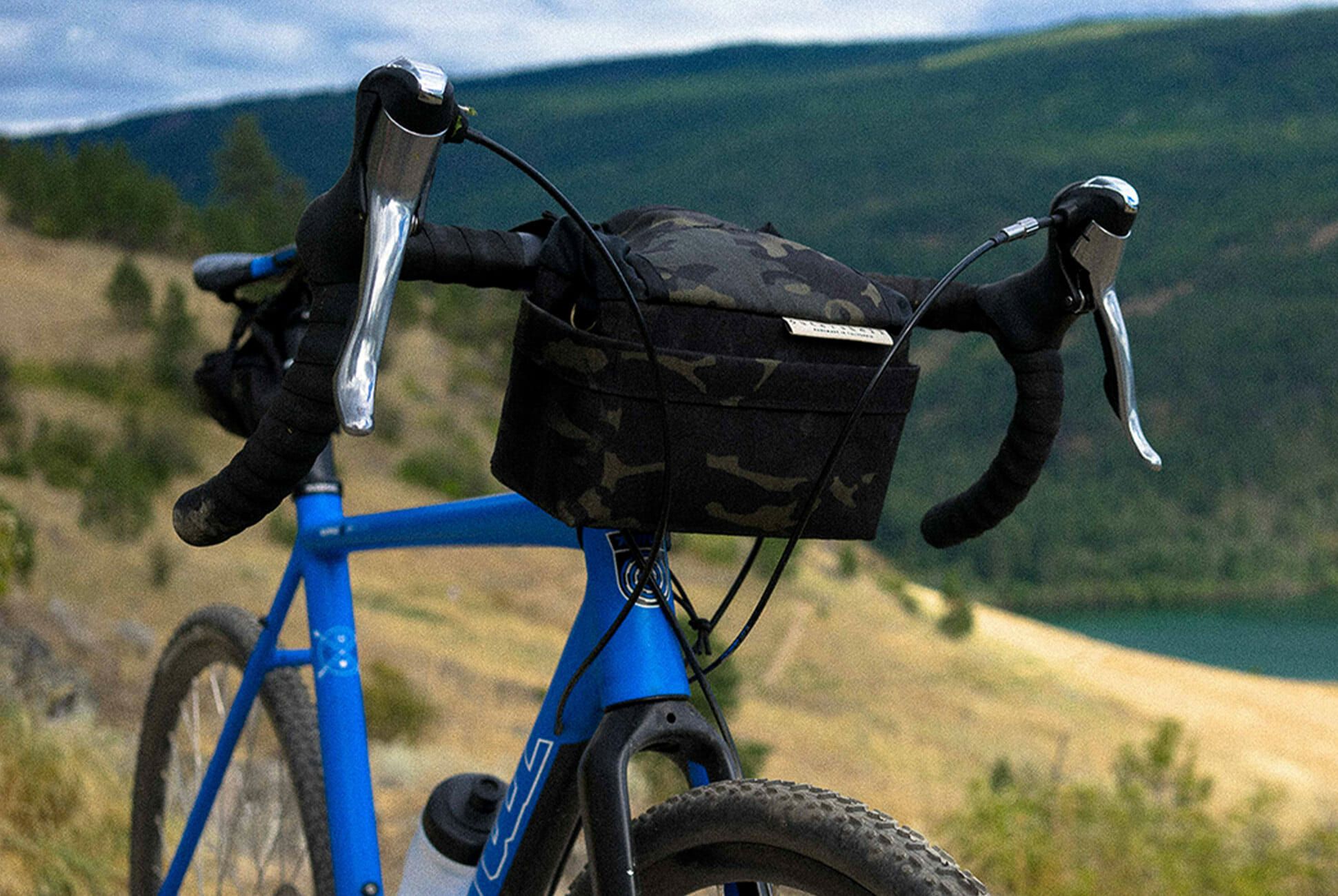 outer shell drawcord handlebar bag