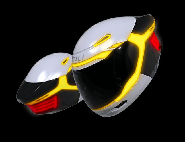 Tali's LED Motorcycle Helmet Could Herald the Future • Gear Patrol