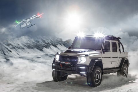 This Mercedes Benz G Class Has A Pickup Truck Bed And Its Own Drone Bull Gear Patrol