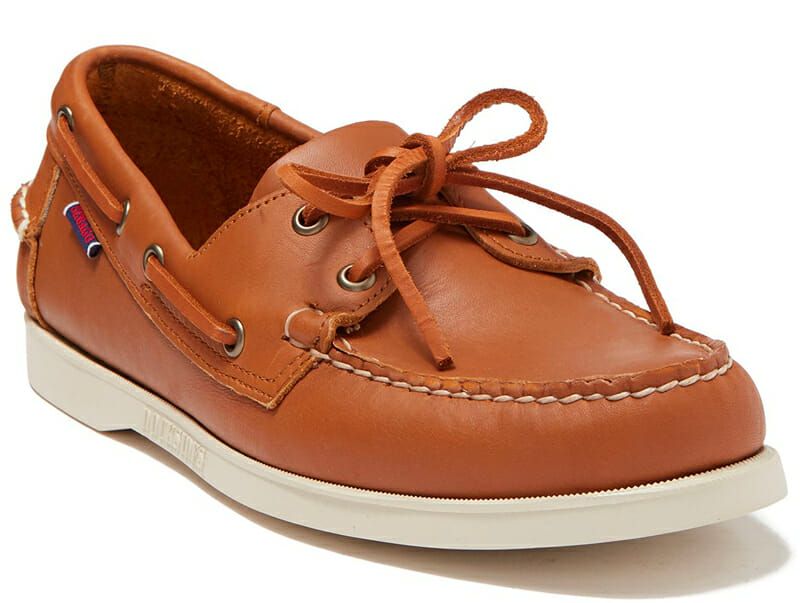 dockside portland leather boat shoe