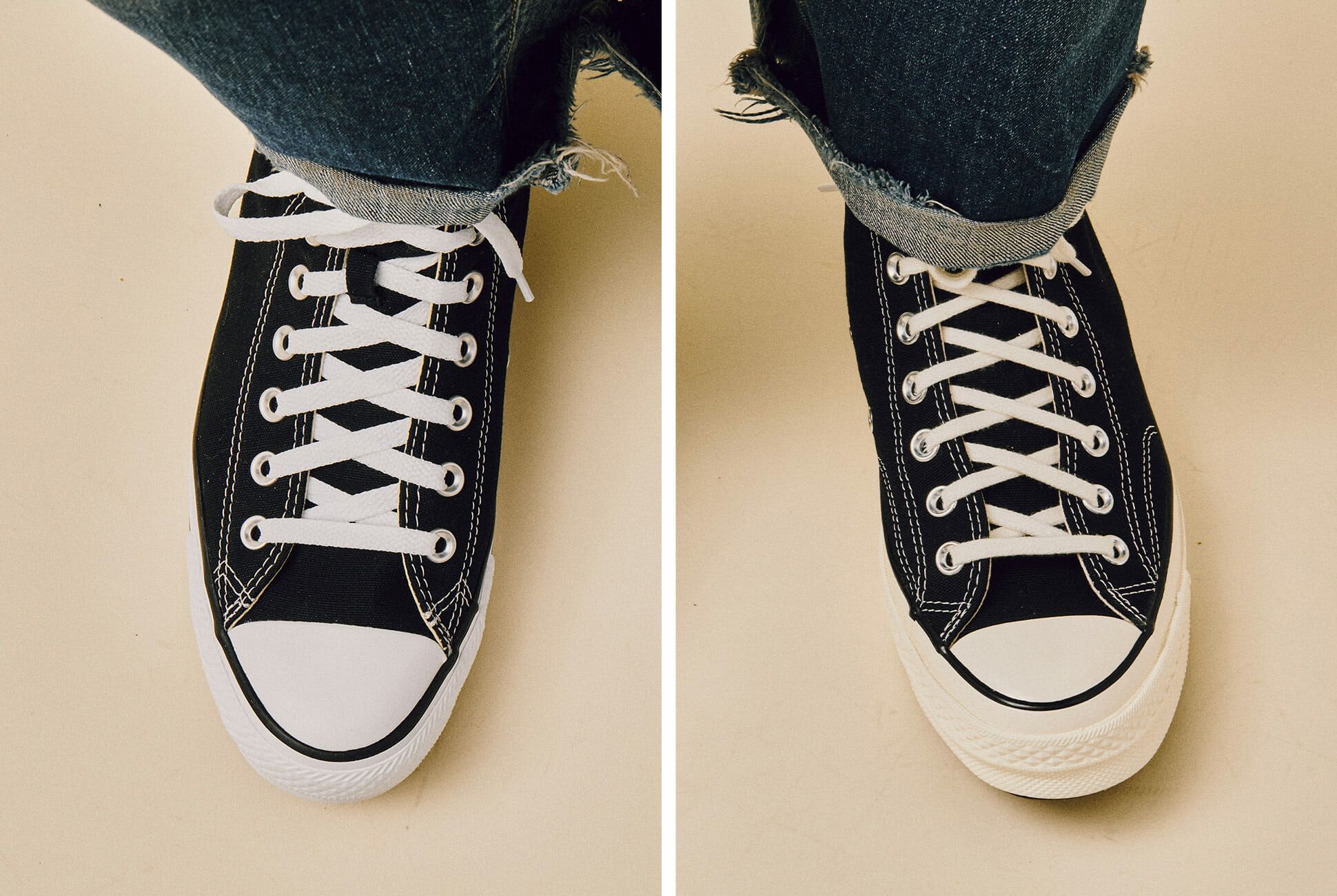 Converse Classic Chucks vs. Chuck 70s 