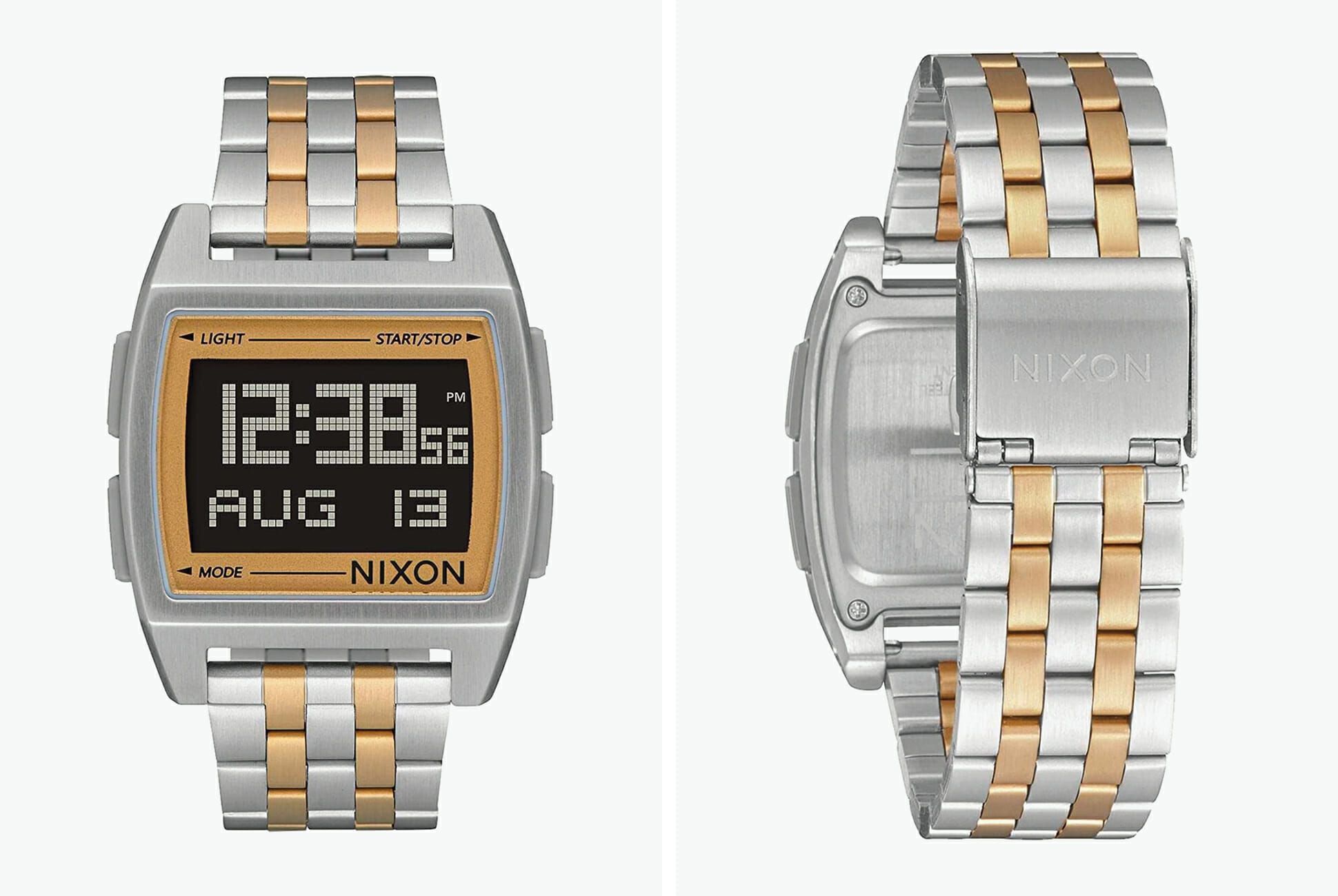 nixon two tone watch