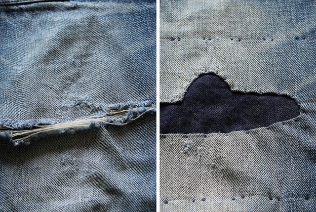 How to Patch a Hole in Pants, Repair a Hole in Jeans, Sewing up a Tear in  Clothing