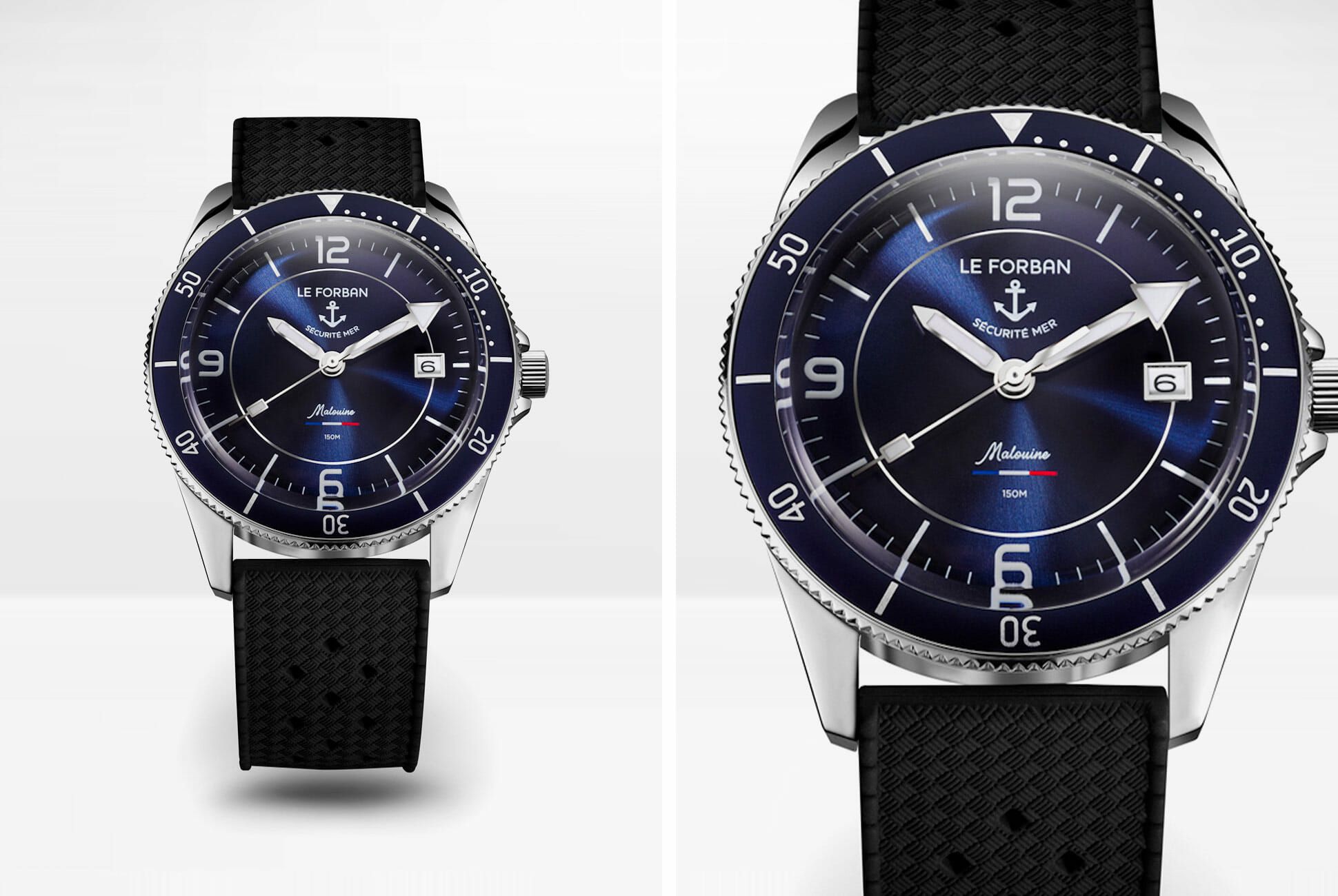 blue dial sports watch