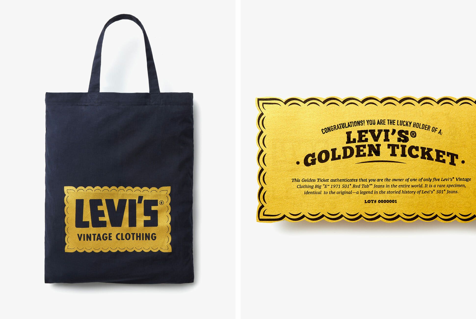 levi's 1971 golden ticket