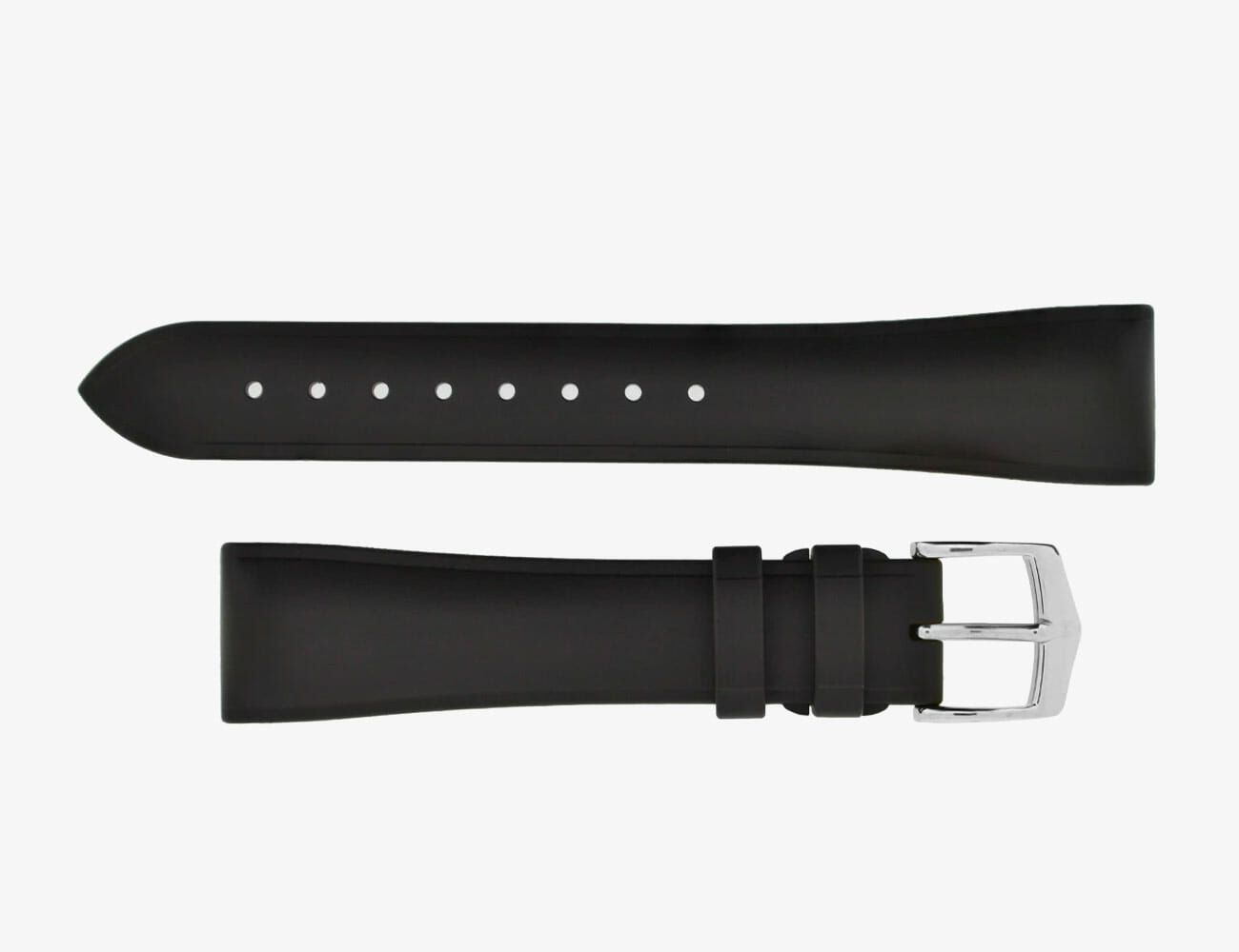 black rubber watch band