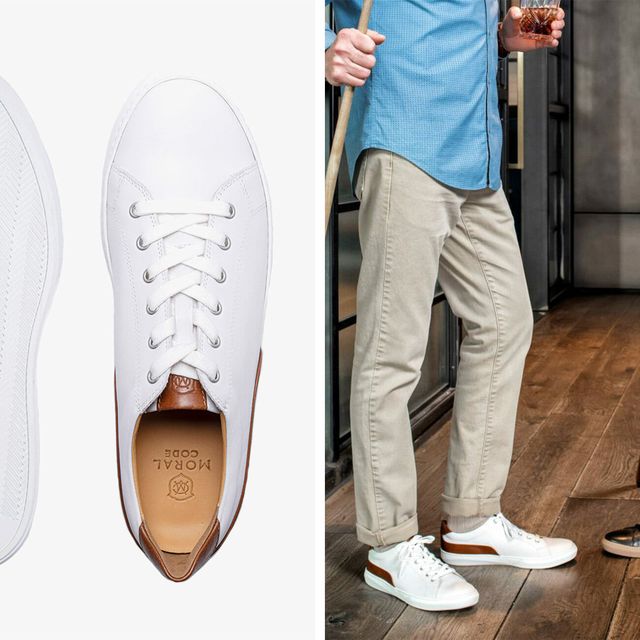 Save 30% on a Pair of Classically Styled White Sneakers