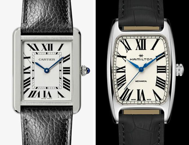 cartier tank homage watches