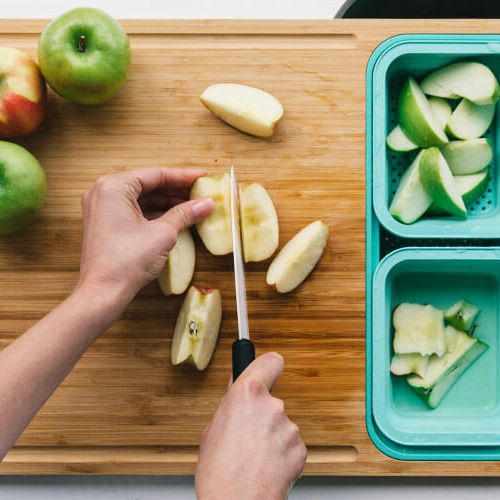 A Mini Cutting Board at Your Desk Means You'll Never Have to Meal Prep  Again