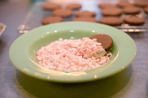 Chocolate Candy Cane Cookies