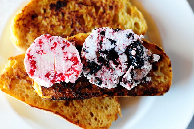 French Toast With Berry Butter