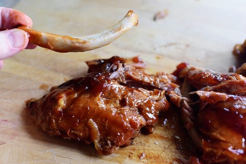 fall off the bone slow cooker glazed ribs