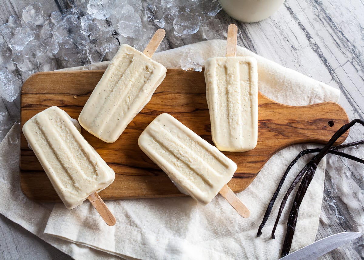 Creamy Vanilla Bean Popsicles