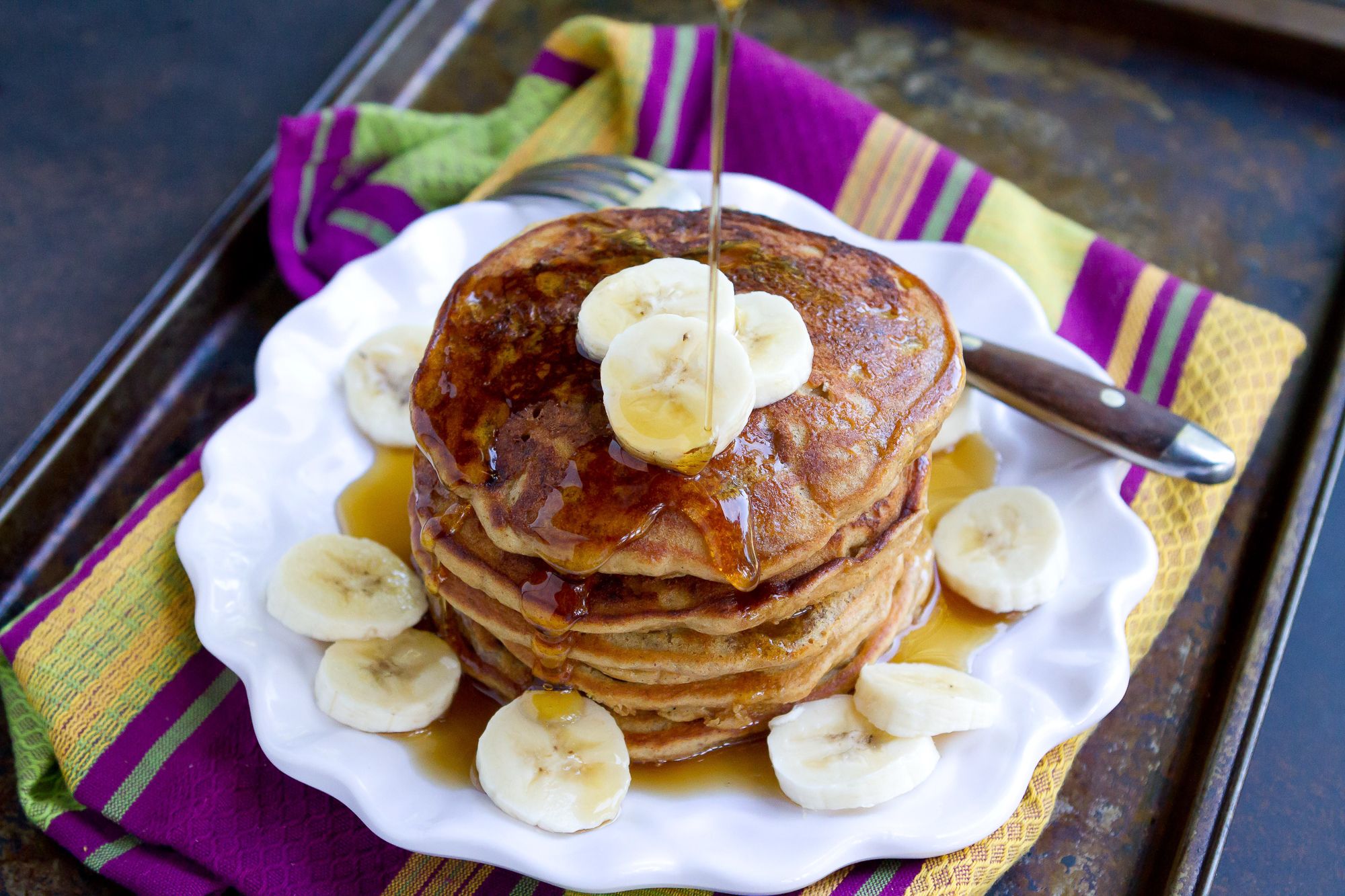 Pb J Banana Pancakes