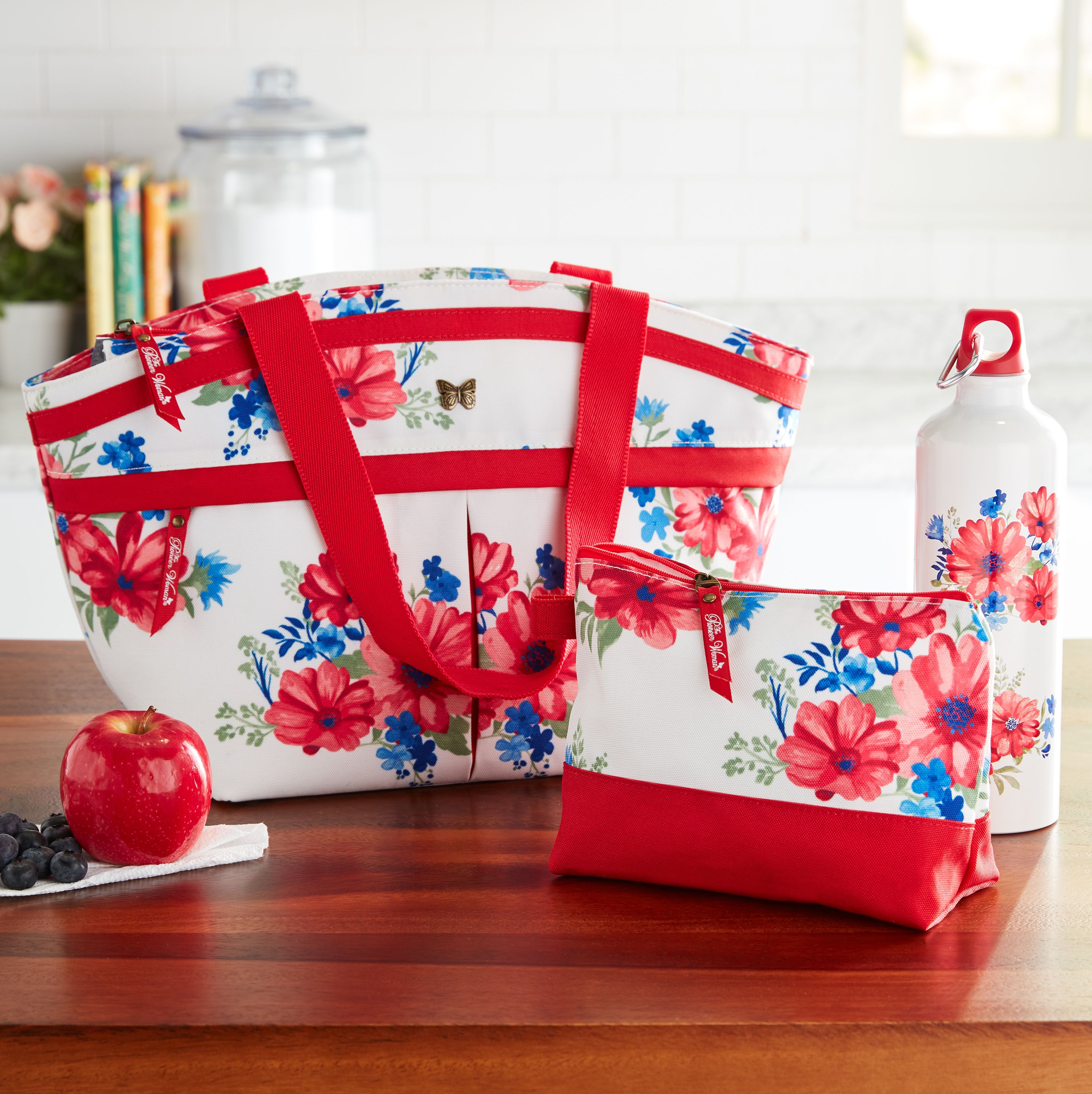 pioneer woman lunch bag set