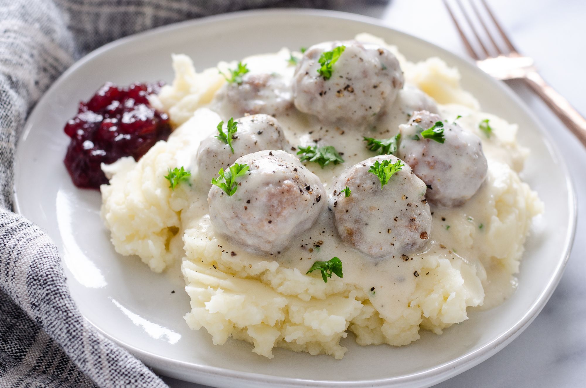 Easy Baked Swedish Meatballs