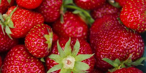 Fruit, Natural foods, Sweetness, Red, Food, White, Produce, Strawberry, Vegan nutrition, Accessory fruit, 