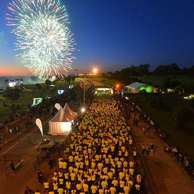Crowd, People, Event, Night, Fireworks, Midnight, Ceremony, World, Holiday, Public event, 