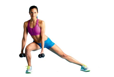 Thigh, Arm, Human leg, Leg, Weights, Strength training, Joint, Physical fitness, Knee, Lunge, 